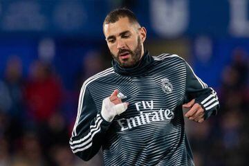 Karim Benzema out for Madrid.