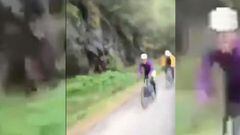El peor video que verán hoy: Horrible gesto a ciclistas