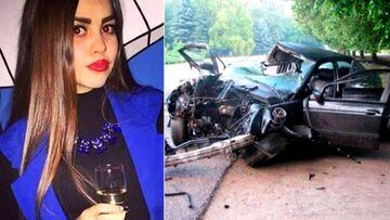 La Miss Sofia Magerko graba su propia muerte al conducir bebida