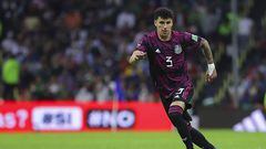 <br><br>
Jorge Sanchez de Mexico durante el partido Mexico (Seleccion Mexicana) vs Estados Unidos (USA), correspondiente a la Clasificacion Mundial de la CONCACAF camino a la Copa Mundial de la FIFA Qatar 2022, en el Estadio Azteca, el 24 de Marzo de 2021.