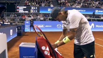 La situación más insólita que se ha visto en un partido de tenis pasó en el Chile Open: Tabilo no lo podía creer