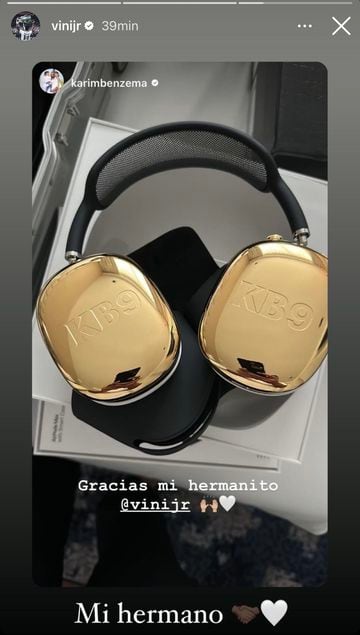 El detalle de Vinicius Jr. con Benzema