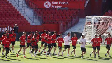 El Sevilla prepara su visita al Wanda sin Carriço ni Mercado