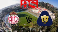 Toluca vs Pumas en vivo online: Liga MX, Jornada 13