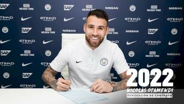 Otamendi firma con el Manchester City hasta el 2022