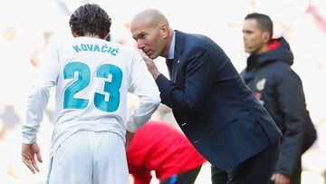 Zidane, con Kovacic.