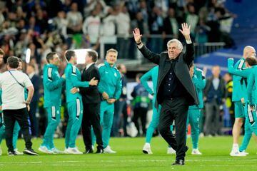 Ancelotti celebrates post match