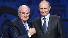 Blatter to attend World Cup as guest of Putin despite ban