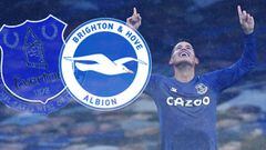 James Rodríguez y sus números en la victoria del Everton ante el Brighton