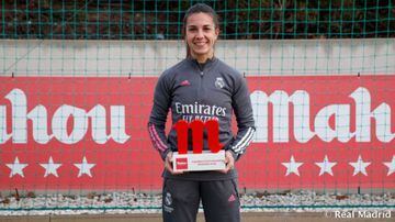 Marta Cardona fue elegida como la mejor jugadora del Real Madrid en diciembre.