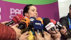 Mariana despu&eacute;s de ganar oro en los Panamericanos