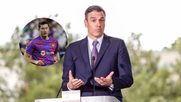 Pedro Sánchez ‘se moja’ sobre el fichaje de Lewandowski por el Barça
