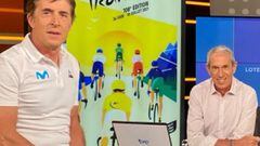 Así es Carlos de Andrés, la 'voz' del ciclismo con Perico Delgado en TVE