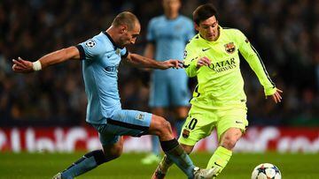 Zabaleta: "No podía convencer a Messi de jugar en el City"