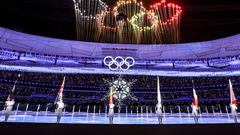 Imagen de la ceremonia de clausura de los Juegos Olímpicos de Invierno de Pekín 2022.