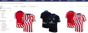 La nueva camiseta del Atlético, lo más vendido en la web del club.