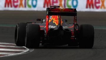 El Red Bull de Daniel Ricciardo en el GP de M&eacute;xico.