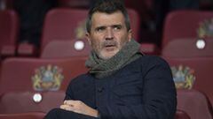 Roy Keane acude a Old Trafford para presenciar un partido del Manchester United.