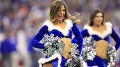INDIANAPOLIS, INDIANA - DECEMBER 23: Indianapolis Colts cheerleader perform during the game against the New York Giants at Lucas Oil Stadium on December 23, 2018 in Indianapolis, Indiana.   Andy Lyons/Getty Images/AFP == FOR NEWSPAPERS, INTERNET, TELCOS &amp; TELEVISION USE ONLY ==