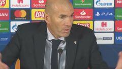La pregunta que molestó a Zidane tras la victoria del Madrid
