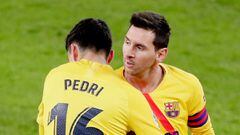Pedri y Messi.