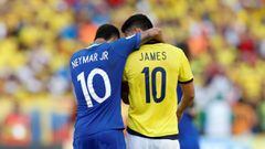 Neymar y James