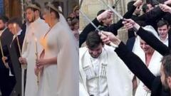 Kvaratskhelia y Nitsa Tavazde se casan: una boda con rituales georgianos