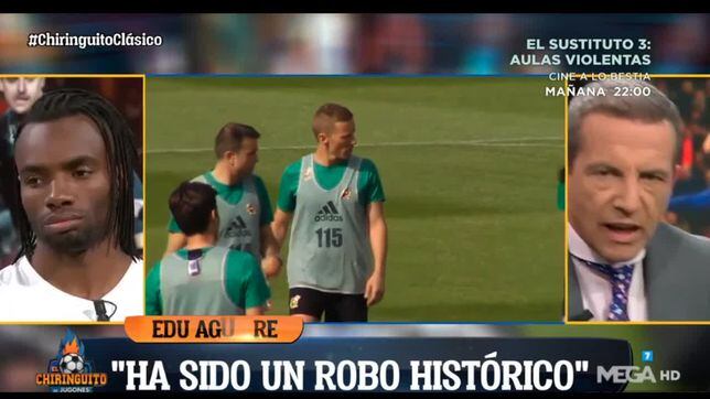 Soria fuera de sí y encantado con el "¡robo al Real de Madrid!"