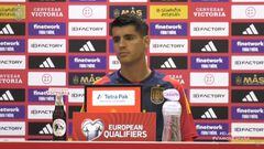 Alvaro Morata, nuevo capitán de la Selección, en la conferencia de prensa antes del encuentro de este sábado ante Noruega, valedero para la Eurocopa 2024.