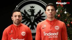 Los jugadores mexicanos del Eintracht aprovecharon el esp&iacute;ritu navide&ntilde;o para felicitar a sus seguidores en M&eacute;xico.