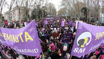 Manifestaci&oacute;n 8 de marzo, en directo: D&iacute;a Internacional de la Mujer