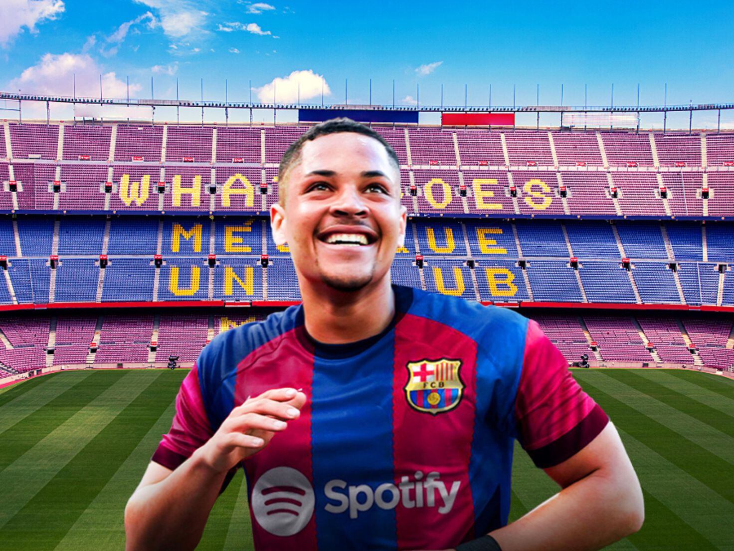 Vitor Roque officially announces his arrival at Barça