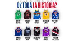Elige la mejor camiseta de los 75 años de historia de la NBA