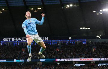 Manchester City's Erling Haaland celebrates 