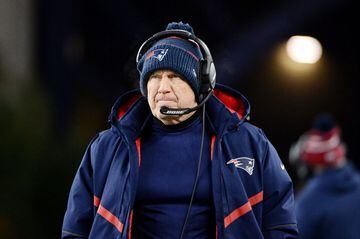 FOXBOROUGH, MASSACHUSETTS - DECEMBER 21: Head coach Bill Belichick of the New England Patriots reacts during the first half against the Buffalo Bills in the game at Gillette Stadium on December 21, 2019 in Foxborough, Massachusetts.   Kathryn Riley/Getty 