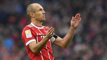 Arjen Robben, jugador del Bayern Munich.