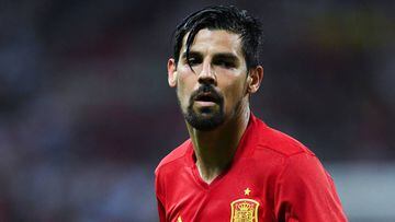 Nolito, playing for Spain.