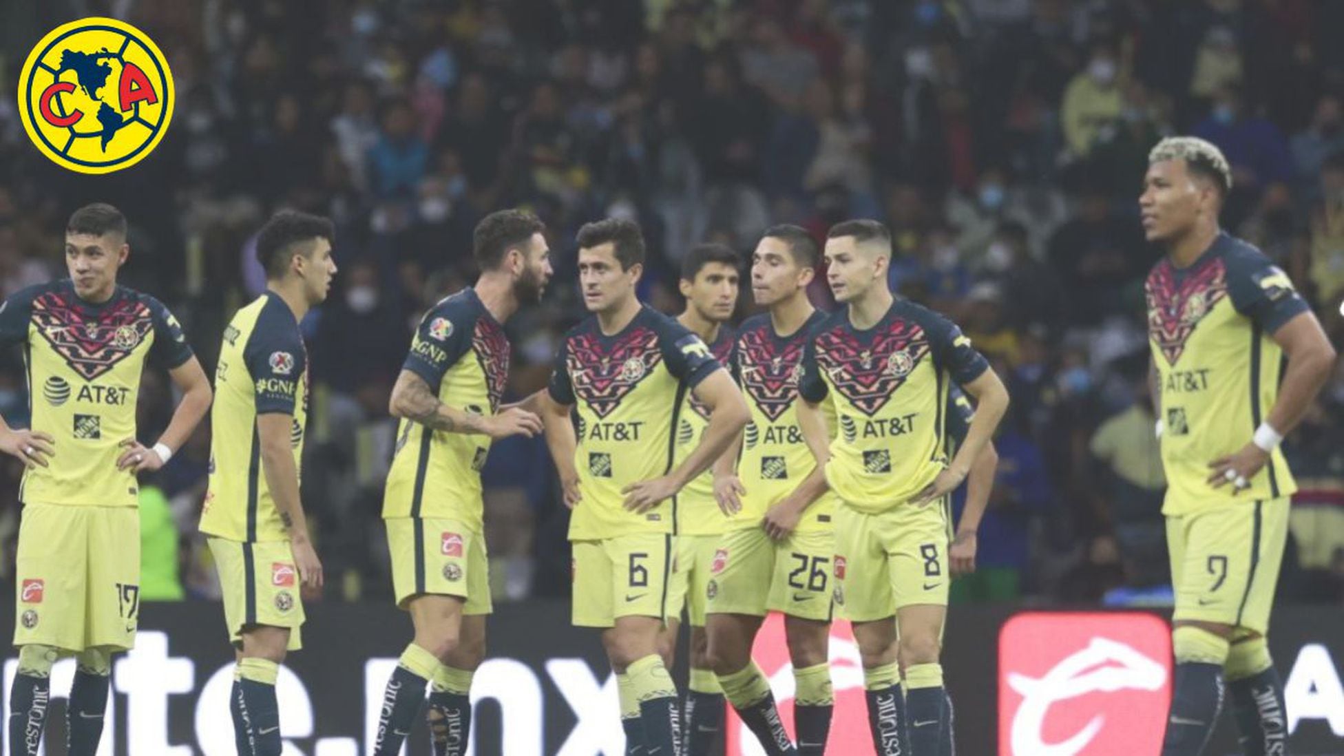CLUB AMERICA OFFICIAL NAME & NUMBER SET WITH LIGA MX PATCH 