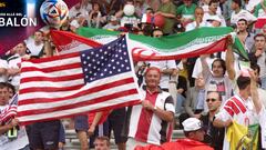 Esta imagen, tomada en el Mundial de 1998, a buen seguro se repetirá hoy en Qatar en duelo decisivo entre EEUU e Irán.
