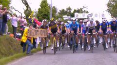 El increíble accidente del Tour de Francia provocado por un espectador