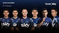 Froome, Sosa, Henao, Narvaez, Bernal, Castroviejo son los integrantes del team sky para el Tour Colombia