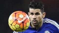 Costa keeping his eye on the ball. 