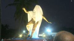 Inauguran una estatua de Cristiano en la India y estalla la polémica y no es por el parecido