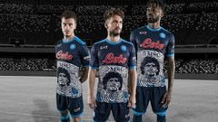 La camiseta especial del Nápoles al cumplirse un año sin Maradona