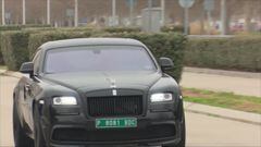 Courtois lo volvió a hacer: apareció con un espectacular Rolls-Royce de más de 300.000 euros