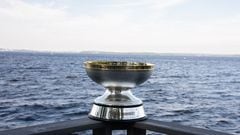 El trofeo del Eurobasket 2022 en Tampere (Finlandia).