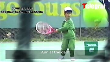 Sale a la luz vídeo de Novak Djokovic en su primer entrenamiento en el tenis
