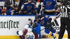 Death threats, hate speech and a tossed water bottle are all a result of a collision between Avalanche center Nazem Kadri and Blues goalie Jordan Binnington.