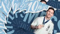 Cartel promocional de los jugadores de la selección argentina