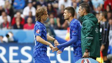 Modric a doubt for Spain match after going off injured